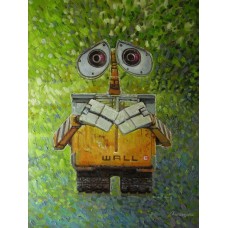 Print Painting on canvas/MOVIE.WALL-E ROBOT/