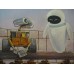 Print Painting on canvas/MOVIE.WALL-E EVA/ ROBOT