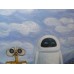 Print painting artwork /movie WALL-E and EVA