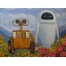 Print painting artwork /movie WALL-E and EVA