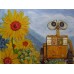 Print painting artwork /movie WALL-E and EVA