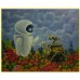 Print painting artwork /movie WALL-E and EVA