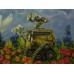 Print painting artwork /movie WALL-E and EVA