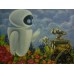 Print painting artwork /movie WALL-E and EVA