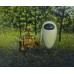 Print painting artwork /movie WALL-E and EVA