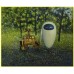 Print painting artwork /movie WALL-E and EVA