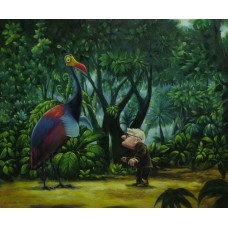 Print painting artwork /Up.movie.Kevin.Carl fredricksen.jungle