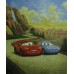 Print art from movie/Cars/Route 66/Dodge Viper Mc Queen/Porsche 912 Carrera Sally