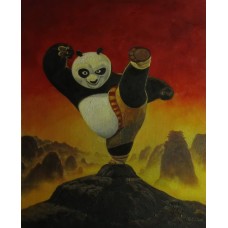 Print Painting on canvas/MOVIE.Kung Fu Panda