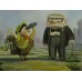 Print painting artwork /movie UP.Kevin.Carl fredricksen.dog.Russell