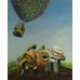 Print painting artwork /movie UP.Kevin.Carl fredricksen.dog.Russell