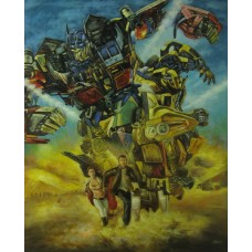 Print painting artwork /movie Transformers/Optimus prime/Bumblebee/Robot