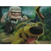 Print Painting on canvas/UP.Landscape Kevin.Carl fredricksen.dog.Russell