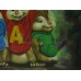 Print painting artwork /movie Alvin and the Chipmunks/Simon/Theodore/Alvin/kids gift/children room decor