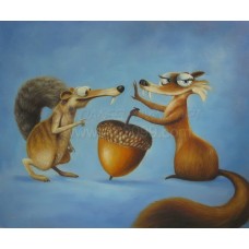 Print painting artwork /movie.ICE AGE/Squirrel Scrat/Scratte