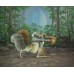 Print painting artwork /movie.ICE AGE/Squirrel Scrat/Scratte /dencing/jungle/kids gift/children room decor