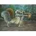 Print painting artwork /movie.ICE AGE/Squirrel Scrat/Scratte /dencing/jungle/kids gift/children room decor