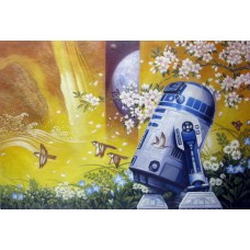 Print art on canvas/ Star Wars /Robot/C3po/R2-D3