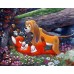 Print painting artwork /movie Disney lady-and-the-tramp The Fox and the Hound