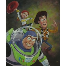 Print Painting on canvas/MOVIE.Toy Story/Woody/Buzz Light year/Jessie/KIDS