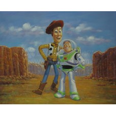 Print Painting on canvas/MOVIE..Toy Story/Woody/Buzz Light year/Jessie