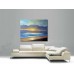 Print painting artwork /landscape Sunset sea seabird/ocean