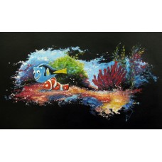 Print painting artwork /movie/Finding Nemo /Clownfish/Marlin/Dory/kids gift/children room decor