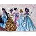 Print painting artwork /Disney Princess/kids gift/children room dec