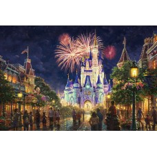 Print Art canvas/Disney Castle/main-street-u-s-a-walt-disney-world/Fireworks/children decor