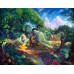 Print art on canvas Disney -Tom duBois Snow Whites Magical Forest /children decor   /children decor