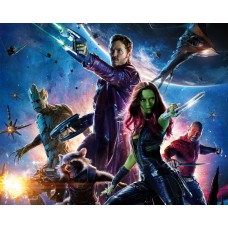 Print art on canvas Poster/Guardians of the Galaxy /Peter Quill/Gamora/Groot/Rocket Raccoon 