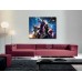 Print art on canvas Poster/Guardians of the Galaxy /Peter Quill/Gamora/Groot/Rocket Raccoon 