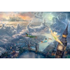 Print art on canvas/Disney Tinker Bell and Peter Pan/ children decor Wall Decoration