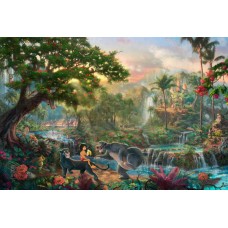 Print art on canvas/DisneyThe Jungle Book/Mowgli/Baloo/Bagheera/ children decor Wall Decoration