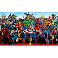 Print art on canvas Marvel Heros/Spider-Man/Iron Man/The Hulk/Captain America /children room decor/ Wall