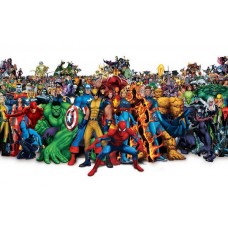 Print art on canvas Marvel Heros/Spider-Man/Iron Man/The Hulk/Captain America /children room decor/ Wall