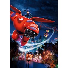 Print art on canvas Disney Big Hero 7r Hiro Baymax /children room decor/ Wall