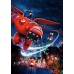 Print art on canvas Disney Big Hero 7r Hiro Baymax /children room decor/ Wall