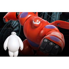 Print art on canvas Disney Big Hero 7r Hiro Baymax /children room decor/ Wall