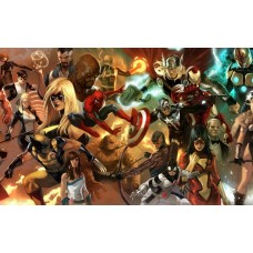 Print art on canvas Marvel Heros/Spider-Man/Iron Man/The Hulk/Captain America /children room decor/ Wall